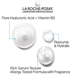 La Roche-Posay Hyalu B5 Pure Hyaluronic Acid Serum for Face, with Vitamin B5. Anti-Aging Serum Concentrate for Fine Lines. Hydrating, Repairing, Replumping. Suitable for Sensitive Skin, 1 Fl Oz