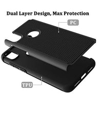Load image into Gallery viewer, Dahkoiz Case for T-Mobile Revvl 4 Case, TCL Revvl 4 Case, Durable Sturdy Armor Defender Cover Dual Layer Hybrid Protective Phone Cases for TMobile Revvl 4, Black
