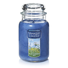 Load image into Gallery viewer, Yankee Candle Blue Summer Sky Scented Premium Paraffin Grade Candle Wax with up to 150 Hour Burn Time, Large Jar
