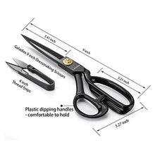 Load image into Gallery viewer, Galadim Dressmaking Scissors 9 inch (23cm) - Dressmaker Fabric Sewing Shears - Tailor's Scissors for Cutting Fabric, Leather GD-003-R9-H (9'', Right-Handed)
