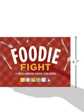 Load image into Gallery viewer, Foodie Fight: A Trivia Game With Gameboard and Cards
