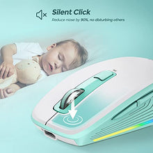 Load image into Gallery viewer, Rechargeable LED Wireless Mouse- Lovaky 2.4G USB Mouse for Laptop, Silent Ergonomic Cordless Computer Mice for PC, Computer, Laptop, ChromeBook,Tablet
