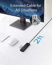 Load image into Gallery viewer, Anker 4-Port USB 3.0 Hub, Ultra-Slim Data USB Hub with 2 ft Extended Cable [Charging Not Supported], for MacBook, Mac Pro, Mac mini, iMac, Surface Pro, XPS, PC, Flash Drive, Mobile HDD
