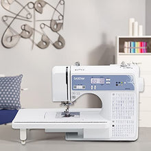 Load image into Gallery viewer, Brother XR9550 Sewing and Quilting Machine, Computerized, 165 Built-in Stitches, LCD Display, Wide Table, 8 Included Presser Feet, 20x12x17, White
