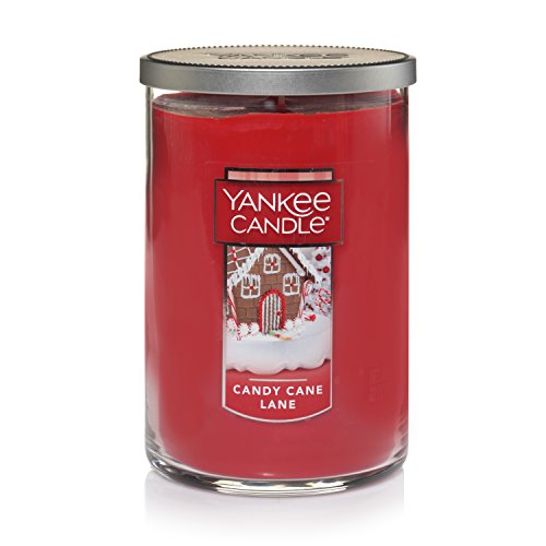 Yankee Candle Large Jar 2 Wick Candy Cane Lane Scented Tumbler Premium Grade Candle Wax with up to 110 Hour Burn Time