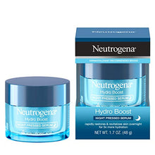 Load image into Gallery viewer, Neutrogena Hydro Boost Purified Hyaluronic Acid Pressed Night Serum, Facial Serum with Antioxidants &amp; Hyaluronic Acid for Dry Skin, Oil-Free &amp; Non-Comedogenic, 1.7 oz
