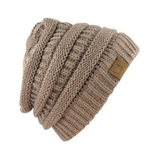 Load image into Gallery viewer, C.C Women's Thick Knit Beanie, Dark Olive
