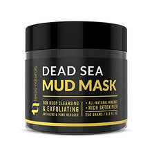 Load image into Gallery viewer, Dead Sea Mud Mask - Enhanced with Collagen - Reduces Blackheads, Pores, Acne, Oily Skin - Visibly Healthier Face &amp; Body Complexion - All Natural Anti-Aging Formula for Women &amp; Men
