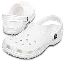 Load image into Gallery viewer, Crocs Classic Clog | Water Comfortable Slip on Shoes, White, 7 Women/5 Men
