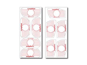 LongShot Golf Impact Label Pack - 125 Woods 125 Irons