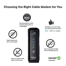 Load image into Gallery viewer, ARRIS SURFboard SB6190 DOCSIS 3.0 Cable Modem, Approved for Cox, Spectrum, Xfinity &amp; others (Black)
