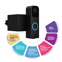 Load image into Gallery viewer, LeongLzt 2023 Upgraded Metal Anti-Theft Video Doorbell Mount for Blink Video Doorbell, Full Stainless Steel Mounting Bracket for Blink Video Doorbell - Ultra-Strong &amp; No Drill Needed
