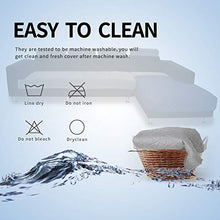 Load image into Gallery viewer, Easy-Going Sofa Slipcover L Shape Sectional Couch Cover 42 x 52 inches Rectangular Chaise Lounge Cover Reversible Sofa Cover Furniture Protector for Pets Kids Children Dog Cat(Light Gray/Light Gray)
