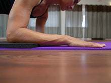 Load image into Gallery viewer, SukhaMat Yoga Knee Pad - New! 15mm (5/8") Thick - The Best Yoga Knee pad for a Pain Free Fitness Exercise Workout. Cushions Pressure Points. Complements Your Full-Size Yoga mat. (Black)
