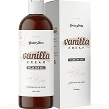 Load image into Gallery viewer, Vanilla Massage Oil for Massage Therapy - Sensual Massage Oil for Couples with Aromatherapy Oils Jojoba Sweet Almond &amp; Coconut Oil for Powerful Skin Care Benefits - Therapeutic Relief Couples Gift
