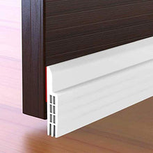 Load image into Gallery viewer, Suptikes Door Draft Stopper Under Door Seal for Exterior/Interior Doors, Strong Adhesive Door Sweep Soundproof Weather Stripping, 2" W x 39" L, White
