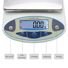 Load image into Gallery viewer, CGOLDENWALL High Precision Lab Digital Scale Analytical Electronic Balance Laboratory Lab Precision Scale Jewelry Scales Kitchen Precision Weighing Electronic Scales 0.01g Calibrated (5000g, 0.01g)
