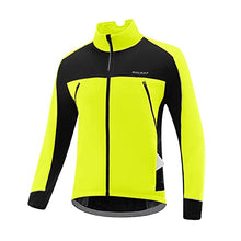 Load image into Gallery viewer, BALEAF Men's Winter Cycling Running Jacket Thermal Fleece Biking Bicycle Cold Weather Gear Windproof, green 3XL
