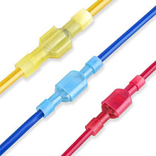 Load image into Gallery viewer, TICONN 200 Pcs Nylon Spade Quick Disconnect Connectors Kit, Electrical Insulated Terminals, Male and Female Spade Wire Crimp Terminal Assortment Kit
