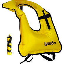 Load image into Gallery viewer, Inflatable Snorkeling Vest Adult Snorkel Vests Free Diving Safety Jackets Yellow
