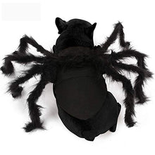 Load image into Gallery viewer, N3 2020 Updated Version Product Halloween Spider Pet Costume，Halloween Horror Simulation Plush Big Spider Wings Dress Up Funny Party for Dogs or Cats (M)
