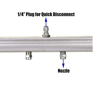 RIDGE WASHER Gutter Cleaner Attachment for Pressure Washer, Extension Wand Angled for Gutter Cleaning with 5 Spray Nozzle Tips, Surface Cleaner Attachment for Pressure Washer