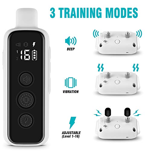 Load image into Gallery viewer, Bousnic Dog Shock Collar for 2 Dogs - ( 8-120lbs) Waterproof Rechargeable Electric Dog Training Collar with Remote for Small Medium Large Dogs with Beep Vibration Safe Shock Modes