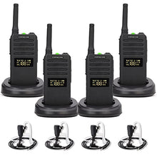 Load image into Gallery viewer, CONNECOM Two Way Radio - Digital &amp; Analog Walkie Talkies for Adults, Rugged 2 Way Radio Rechargeable Business Walky Talky Suitable for Shop, Hotel, Warehouse, Restaurant, CEducation GD700 4 Pack
