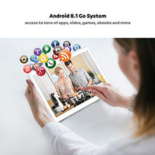 Load image into Gallery viewer, Tablet 10 inch, 3G Phablet Unlocked, Android 8.1 Go Tablets PC with Dual Card Slot, 1G+16GB, Dual Camera, GMS Certified, WiFi, Bluetooth, GPS - Silver
