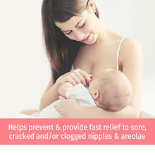Load image into Gallery viewer, SHOOSHA Rescue Nipple Balm, 0.68 oz USDA Organic Nipple Cream for Breastfeeding w/Bonus Nursing Pads, Nipplecream w/ 1 Pair Nipple Shields, Postpartum Care Breast Feeding Essentials, Nipple Butter
