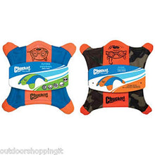 Load image into Gallery viewer, ChuckIt! Flying Squirrel Spinning Dog Toy, (Orange/Blue), Multicolor, Medium (10 in x 10 in) (0511300)
