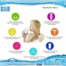 Load image into Gallery viewer, Ehm Ultra Premium Alkaline Water Filter Pitcher - 3.8L, Activated Carbon Filter- BPA Free, Healthy, Clean, &amp; Toxin-Free Mineralized Alkaline Water in Minutes- Up to 9.5 pH-2022 (White)
