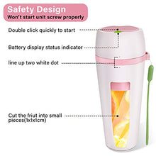 Load image into Gallery viewer, Portable Blender, Smoothie Juicer Cup - Six Blades in 3D, 14oz Fruit Blender Cup with USB Rechargeable Waterproof, BPA Free, Detachable Cup for Home, Office, Sports, Travel, Outdoors
