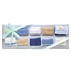 Luvable Friends Unisex Baby Socks Giftset, Blue Boy, 0-9 Months