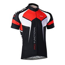 Load image into Gallery viewer, Lixada Men's Cycling Jersey Set Bicycle Short Sleeve Set Quick-Dry Breathable Shirt+3D Cushion Shorts Padded Pants
