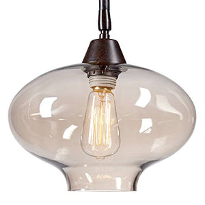 Calyx Industrial Downbridge Floor Lamp Bronze Cognac Glass Dimmable Antique LED Edison Bulb for Living Room Reading Office - Franklin Iron Works