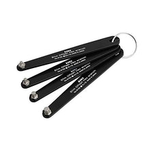 Load image into Gallery viewer, ANEX Ultra Low Profile Offset Allen Wrench Set 4 Piece, 90 Degree Straight Slim Plate For Tight Area, Made in Japan, Black
