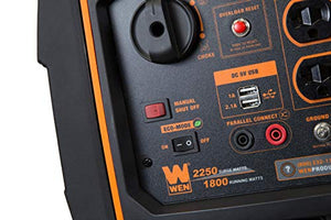 WEN 56225i 2250-Watt Gas Powered Portable Inverter Generator with Fuel Shut-Off, CARB Compliant
