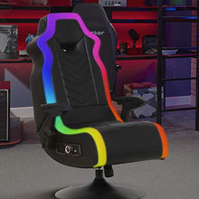 Load image into Gallery viewer, X Rocker 5152401 Zeta PC Chair 2.0 BT, 25.2" x 27.56" x 48.43", Black
