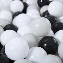 Load image into Gallery viewer, STARBOLO Ball Pit Balls - 100 pcs Plastic Play Pit Balls Crawl Balls with Color Black, Grey, White for Baby Kids Playpen Pool Tub Toy, 2.2 Inch.
