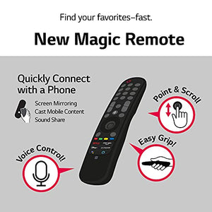 LG NanoCell 80 Series 55” Alexa Built-in 4k Smart TV (3840 x 2160), Refresh Rate 60Hz, AI-Powered 4K Ultra HD (55NANO80UPA, 2021)