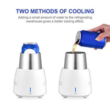 Load image into Gallery viewer, Portable Cooling Cup, Electric Cooler Smart Device Fast-freezing Mini Mobile Refrigerator Cools For Beverage Wine Beer Cola Birthday Present,E
