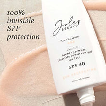 Load image into Gallery viewer, Julep No Excuses Clear Facial Sunscreen Broad-Spectrum SPF 40 + Glow Face Moisturizer With Vitamin E for Over &amp; Under Makeup, 1 Fl Oz
