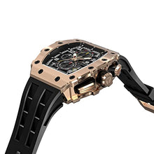 Load image into Gallery viewer, TSAR BOMBA Mens Watches Luxury Tonneau Watches for Men Waterproof 50M Analog Replica Watch Chronograph Calendar Date Men’s Dress Business Work Watch Diver Large Square Face Wristwatch
