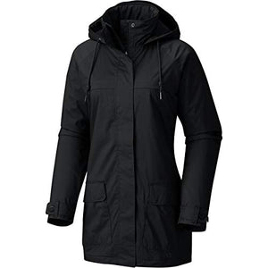 Columbia Women's Lookout Crest Jacket, Waterproof and Breathable, Black, X-Small