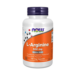 NOW Supplements, L-Arginine 500 mg, Nitric Oxide Precursor*, Amino Acid, 100 Capsules