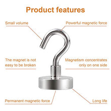 Load image into Gallery viewer, DIYMAG Magnetic Hooks, 22Lbs Strong Magnet Hooks for Kitchen, Home, Cruise, Workplace, Office and Garage, Pack of 20

