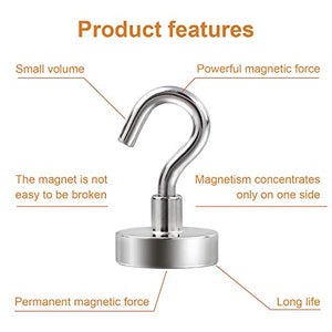 DIYMAG Magnetic Hooks, 22Lbs Strong Magnet Hooks for Kitchen, Home, Cruise, Workplace, Office and Garage, Pack of 20