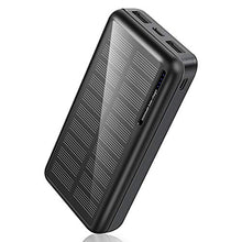 Load image into Gallery viewer, Solar Power Bank 30,000mAh, Minrise Portable Charger, Solar Charger Power Bank with 2 USB Outputs, External Battery Pack for Outdoor Activities Compatible for iPhone, Smartphones etc.
