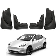 Load image into Gallery viewer, BASENOR Tesla Model Y Mud Flaps Splash Guards (Set of Four) No Need to Drill Holes
